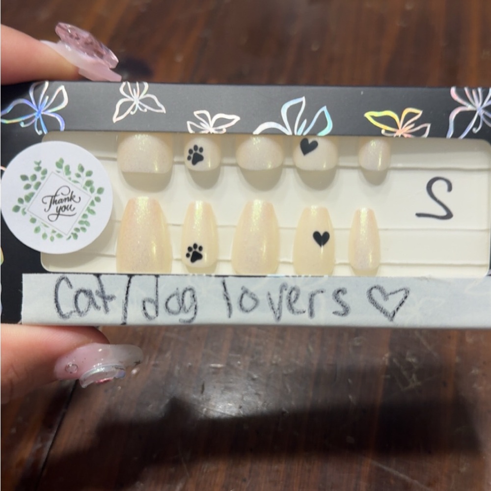 Cat/dog lovers gel x nails